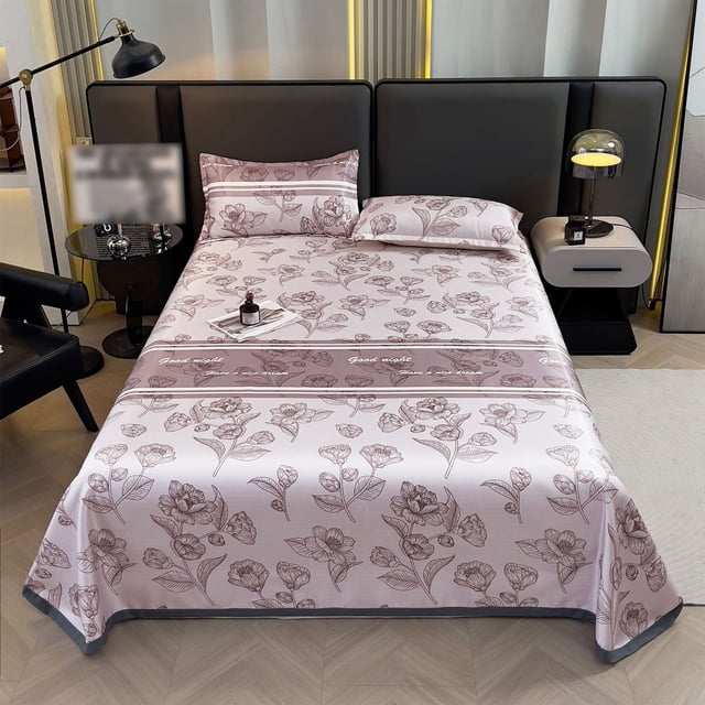 Ice Silk Bed Sheet Three-piece Cooler Mat Machine Washable And Foldable Non-deformation Conditioning Mat Deals Of The Day Clearance