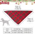 thumbnail image 4 of Juego de pañuelos navideños para perros ADOGGYGO, tamaño pequeño, rojo y verde, 4 of 6