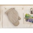 thumbnail image 2 of Pot Holder - Beige, 100% Cotton Silicon Print Pot Holder with Polyester Fill, Size 7x9 Inch, Heat Resistant for Cooking, Baking, Grilling, Microwave & BBQ. Set of 2 Kitchen Pot Holders., 2 of 2