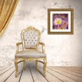 thumbnail image 3 of Art Licensing Studio 12x12 Gold Ornate Wood Framed with Double Matting Museum Art Print Titled - Flowersay 5, 3 of 4
