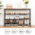 thumbnail image 5 of HOOBRO 4-Tier Shoe Rack Industrial Shoe Storage Organizer with 3 Metal Mesh Shelves BF04XJ01, 5 of 10