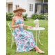 thumbnail image 4 of Vestido Grace Karin Summer Boho con tirantes finos y estampado floral M, 4 of 7