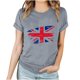 thumbnail image 1 of Fiudx Camisas para Mujer Tops con Estampado de Moda para Mujer, Blusa de Manga Corta, Camisetas Divertidas con Cuello Redondo, 1 of 4