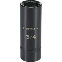 Craftsman Sockets, 1/2" Drive 3/4" SAE Deep Impact CMMT16061