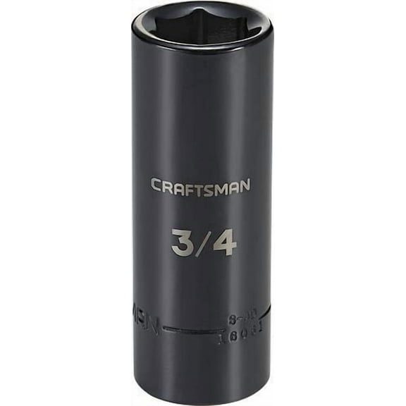 Craftsman Sockets, 1/2" Drive 3/4" SAE Deep Impact CMMT16061