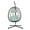 Gray-C, variant on Egg Chair With Stand Indoor Outdoor Swing Chair Patio Wicker Hanging Egg Chair Hanging Basket Chair With Stand For Bedroom Living Room Balcony,Gray-C
