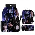 thumbnail image 1 of 17-inch student backpack set 3D digital printing backpack three-piece set, 1 of 1
