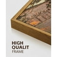 thumbnail image 4 of Drsoum Vintage Small Town Landscape Wall Art Rustic Retro Framed Countryside Scenery Prints Farmhouse Classic Decorations for Living Room Bedroom 8x10in Natural Framed, 4 of 6