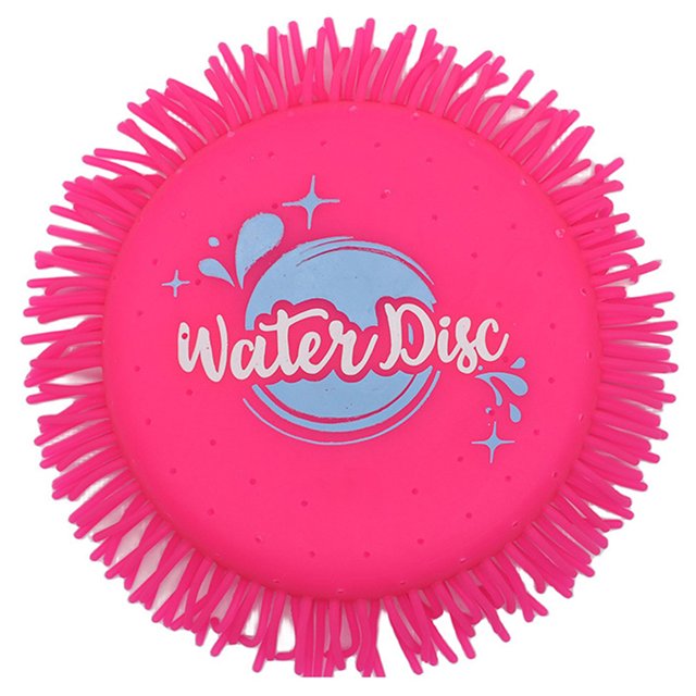 Juguetes para salpicaduras de disco volador de agua juguetes para piscina para niños y adultos color rosa