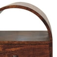 thumbnail image 3 of Half - Round Bedside | Ideal Bedroom Storage with Drawer | Solid Mango Wood Build | Rounded Top Design, 3 of 6
