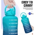 thumbnail image 4 of GEDUX 128 oz Motivational Water Bottle with Time Marker, Leakproof Wide Mouth Water Bottle, BPA-Free 2-in-1 Lid with Straw & Spout for Gym Camping, 4 of 6