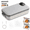 Gray, variant on Portable Electric Lunch Box with Self-Heating, 900ml Stainless Steel Food Warmer, Cordless Rechargeable Meal Heater, No Water Needed, Adjustable Temp Display for Work Travel