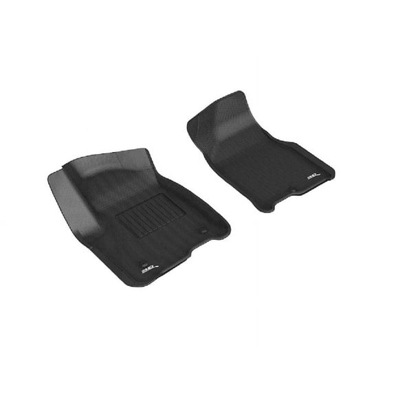 3D MAXpider Custom Fit Kagu Floor Mat (Black) Compatible with Chevrolet Tahoe/ Suburban 2021-2025/ GMC Yukon/ Yukon Xl 2021-2025 - R1