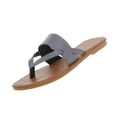 thumbnail image 2 of OKBOP Open Toe flat sandals for women flat T-Bar Slide Flat Arch Flat Heel Arch Support Flatform flat sandals for women, 2 of 5