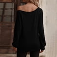 thumbnail image 4 of TIMIFIS Hauts pour Femmes Manches Longues Col en V Blouses Décontractées Chemise Boutonnée Mode Automne, 4 of 6