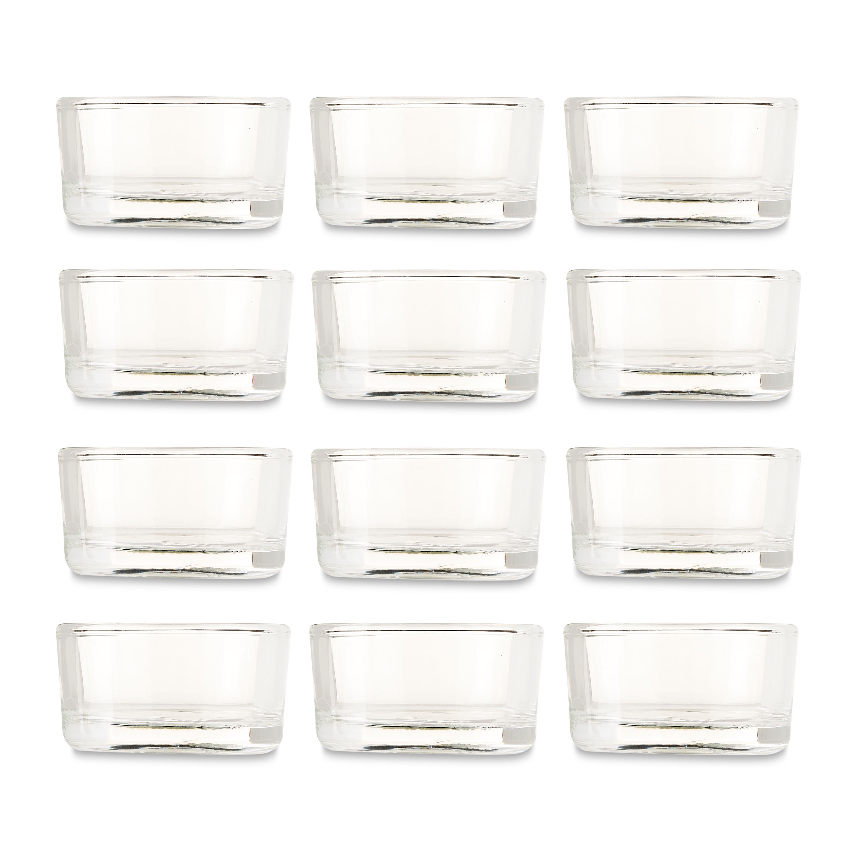 Clear Glass Tealight Holders, Way To Celebrate, 12 Piece