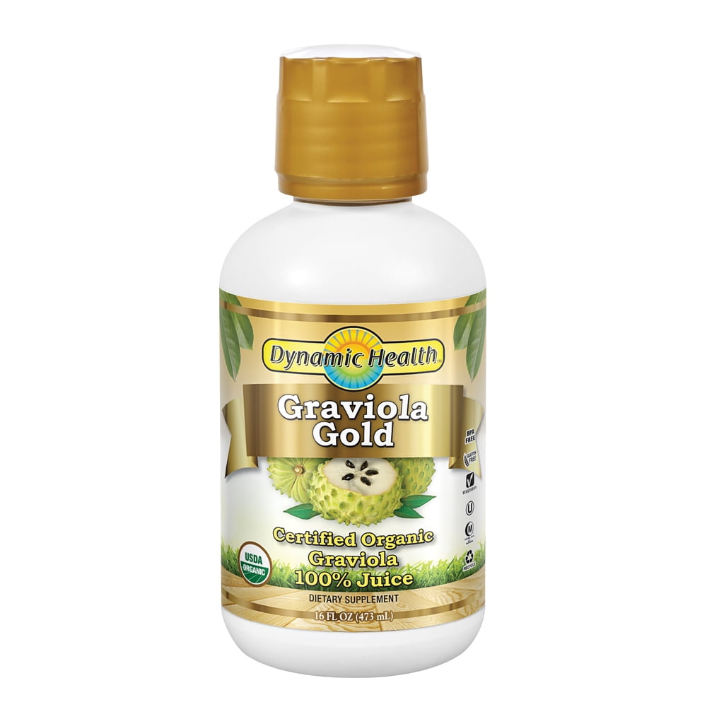 Dynamic Health Graviola Gold | Organic Graviola 100% Juice | Vegetarian ...