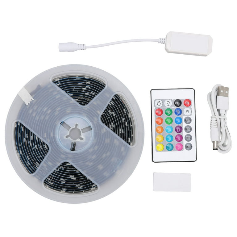 HBN Smart LED Strip Lights, 16.4ft WiFi RGB LED Light Strips Work with Alexa and Google Assistant, 5050 Color Changing LED with Remote App Control