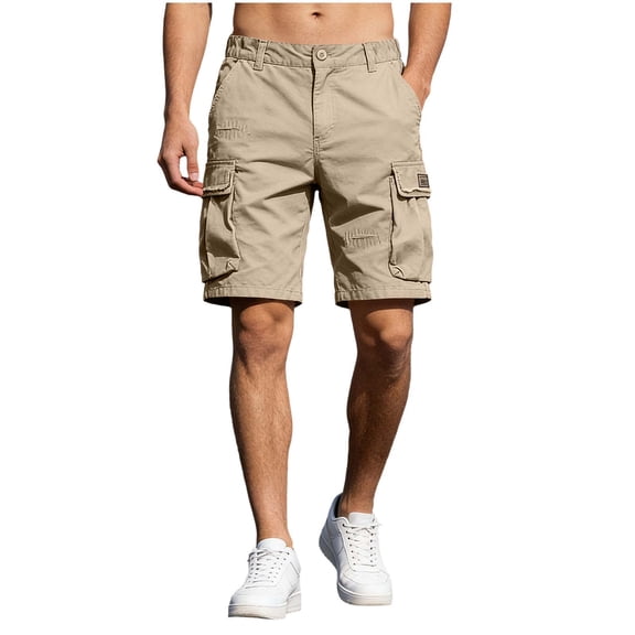 vdgthytj Cargo Shorts for Men Summer Low Waist Baggy Lightweight Hiking Camping Travel Outdoor Shorts with Multi Pockets