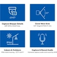 thumbnail image 5 of ONWOTE 6MP PoE IP Camera, Smart AI Human Vehicle Detection Activate Bright Spotlights, 122° Wide Viewing Angle, Indoor/Outdoor, 100ft IR, Add on Camera, 5 of 7