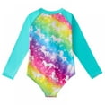 thumbnail image 2 of LOVEBAY Kids Girls Rashguard Swimsuit Long Sleeve Swimsuit for Girls One Piece Rash Guard Girls Bathing Suit, Size 5-6 Years, 2 of 7