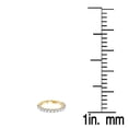 thumbnail image 3 of Dazzlingrock Collection 0.25 Carat (ctw) 14K Round Diamond Ladies Stackable Fashion Wedding Band 1/4 CT, Yellow Gold, Size 6.5, 3 of 3