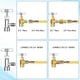 thumbnail image 3 of Kit de Acoplador Rápido de Adaptador AC R134A, Válvula de Grifo de Tanque R134a R134a A R22/410a para de Refrigeración de Aire Acondicionado, 3 of 5
