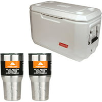 Coleman 70 qt Xtreme Marine Cooler with 2 Stainless Steel 30oz Tumblers