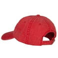 thumbnail image 3 of North Carolina with Map Outline Embroidered Washed Cotton Twill Cap - Red OSFM, 3 of 5