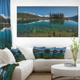 thumbnail image 1 of Row of Pine Trees and Mountain Lake - Impression sur Toile Paysage, 1 of 3
