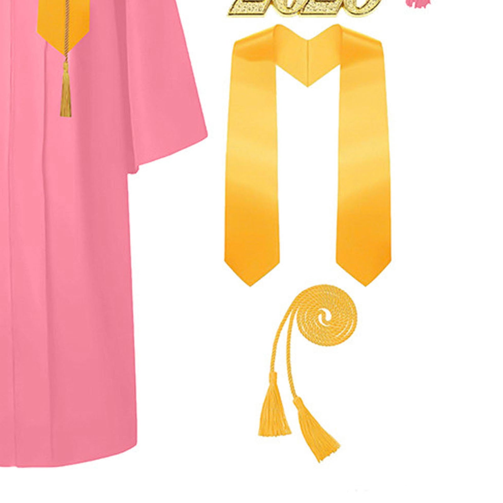 MKOSPLRT 5-22Y Matte Graduation Cap and Gown 2026 Set with Tassel Adult Unisex Kids High School College Bachelor Robe Outfits