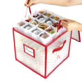 thumbnail image 1 of Caja de almacenamiento para adornos navideños Sattiyrch con 4 bandejas, 64 x 3, 1 of 8