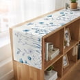 thumbnail image 6 of Table Runners 72 Inches Long Dress Scarves, Blue Spring Floral Farmhouse Kitchen/Dining Table Runner, Coffee Tablerunners, Summer Flowers Botanical Elegant 16x72 Inch, 6 of 9