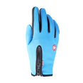 thumbnail image 1 of Guantes cálidos con cremallera para deportes al aire libre para otoño e invierno, pantalla táctil de dedos completos, antideslizantes, impermeables, agarre para parabrisas, forro polar, esquí y, 1 of 6