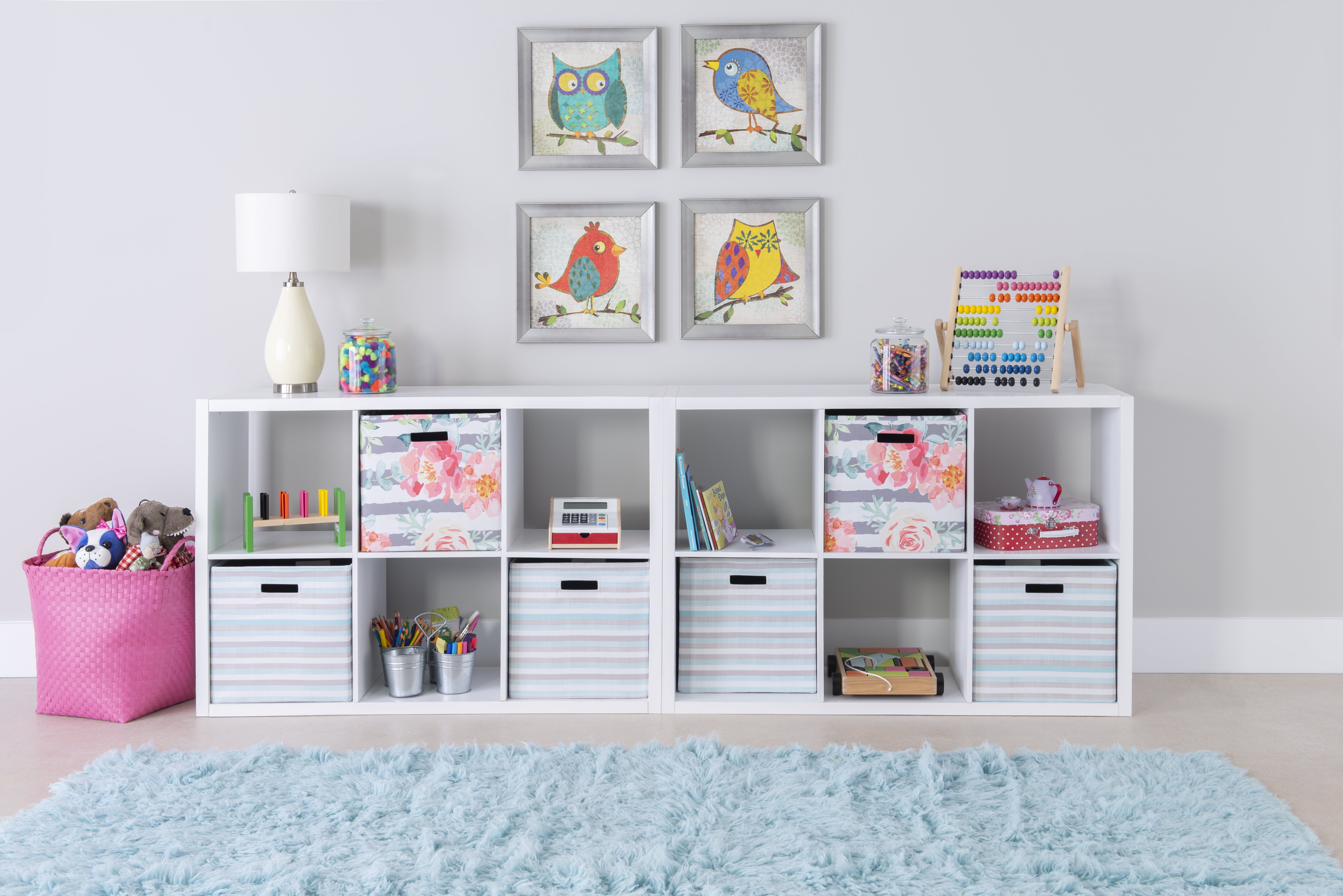 Linon Galli 6 Cubby Storage Cabinet, Multiple Colors