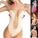thumbnail image 3 of Women Plunging Deep V-neck Body Shaper Strapless Backless Bodysuit Shapewear, 3 of 5