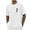 A White, variant on Summer Shirts Men Fashion Print Round Neck Casual Fashion Short Sleeve Round-Neck Blouses Shirts Blue M