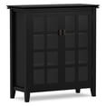 thumbnail image 2 of Artisan 38-inch-Wide Solid Wood Transitional Medium Storage Cabinet in Black, 2 of 11