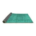 thumbnail image 2 of Ahgly Company Indoor Rectangle Abstract Turquoise Blue Contemporary Area Rugs, 6' x 9', 2 of 4