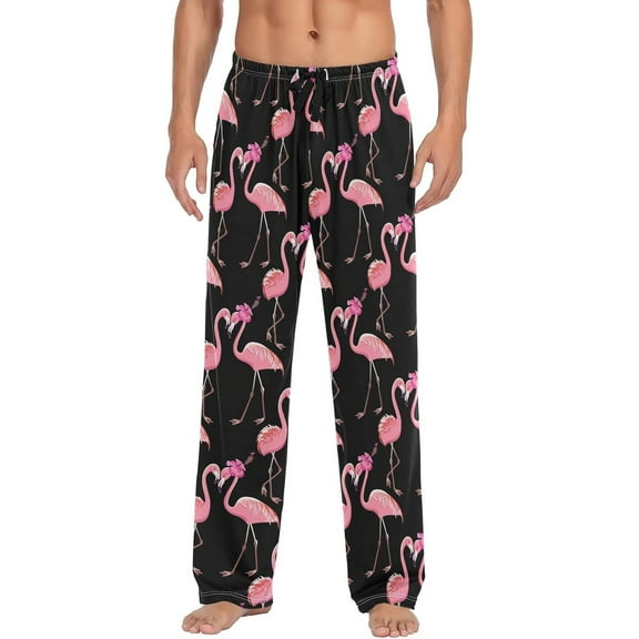 Faty-T Multi- Xmas Gingerbread Man Cookies Pajama Pants for Men Pajama Bottoms Mens Pjs Sleep Lounge Pants with Pockets