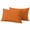 Orange, variant on 2 Pack Outdoor Waterproof Throw Pillow Covers,Light Purple Solid Color Decorative Square Pillow Case Patio Pillowcases for Chair Couch Sofa 16x16in