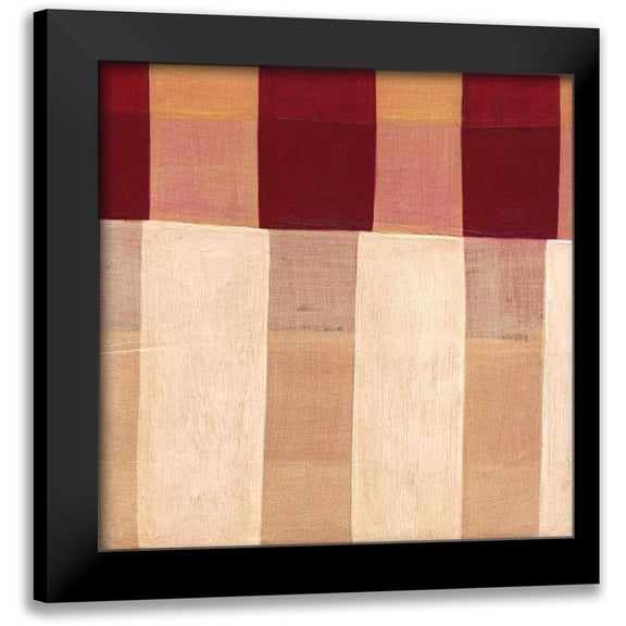 Nugent, Laura 12x12 Black Modern Framed Museum Art Print Titled - Broken Stripes 1