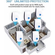 Ultrasonic Pest lent Indoor, Pest Control for Rodents, Mosquitoes, Ants, Cockroaches, Rat, Mice, Fleas, Beetles and Other Insects, Non-Toxic, Safe for Humans, Home, Office, Hotel (6 Packs)