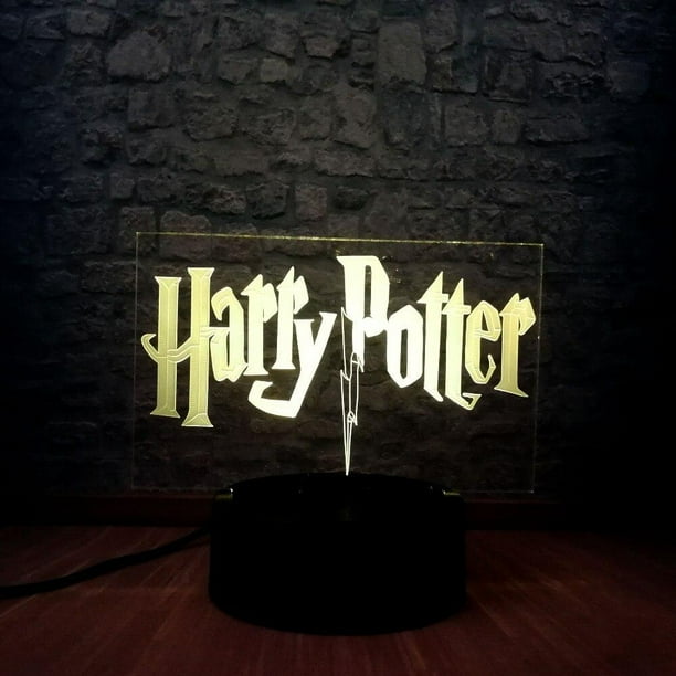 Harry Potter Logo Illusion Led Lamp 3d Light Experience Walmart Com