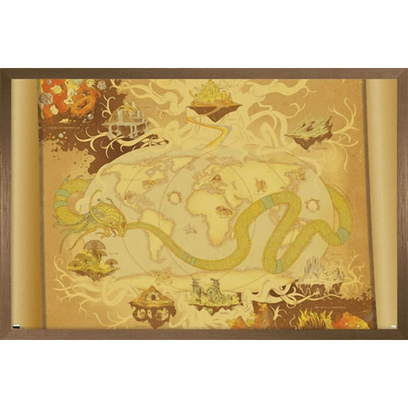 Marvel: Hero Lands - Realms Wall Poster, 14.725" x 22.375" Framed