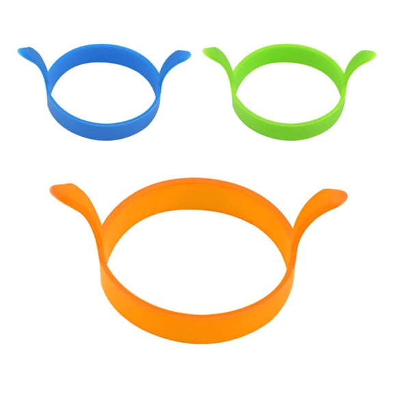 ACDANC 2026 New Silicone Egg Rings,Premium Nonstick Multicolored Cooking Ring Molds for Eggs,Pancakes,Mcmuffin Breakfast Sandwiches,English Muffins,Crumpets for Frying, Grilling, Stovetop, Baking.