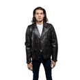 thumbnail image 2 of First Manufacturing WBM2806-5X-4X-BKCOG Mens Brooklyn Fashion Leather Jacket, Black Cognac - 5XL-4XL, 2 of 7