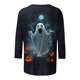 thumbnail image 4 of Ailaofu 3/4 Length Sleeve Women Tops Crew Neck Blouses Dressy Casual Summer T Shirts Loose Fit Business Work Clothes, 4 of 4