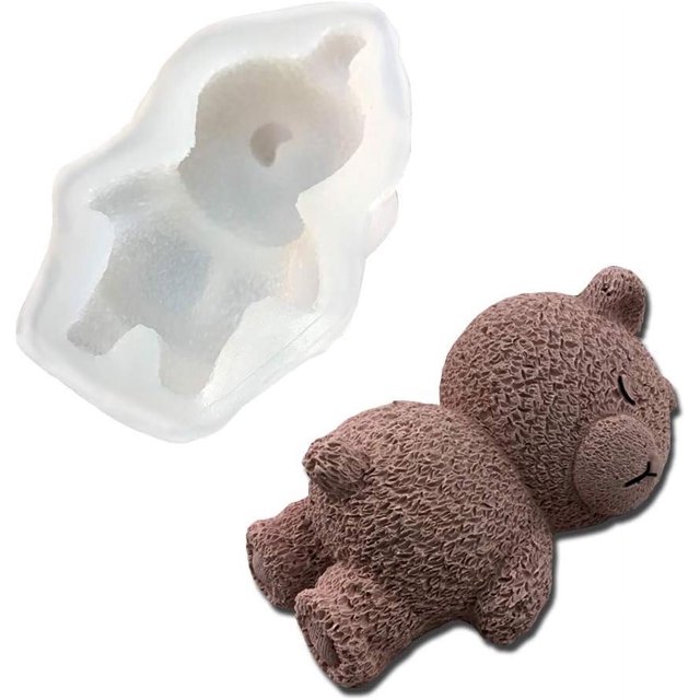 3D cerdo oso molde de silicona DIY Cupcake Chocolate pudín gelatina Fondant cubito de hielo caramelo hecho a mano helado jabón molde para postres