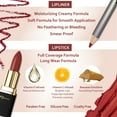 thumbnail image 5 of Khasana Lipstick & Lip Liner Set, Matte, Soft and Smooth Lip Color Kit, Vitamin E & C Infused for Nourishment, Hydration & Protection, Long Lasting, Color Matched Gift Set, 5 of 11
